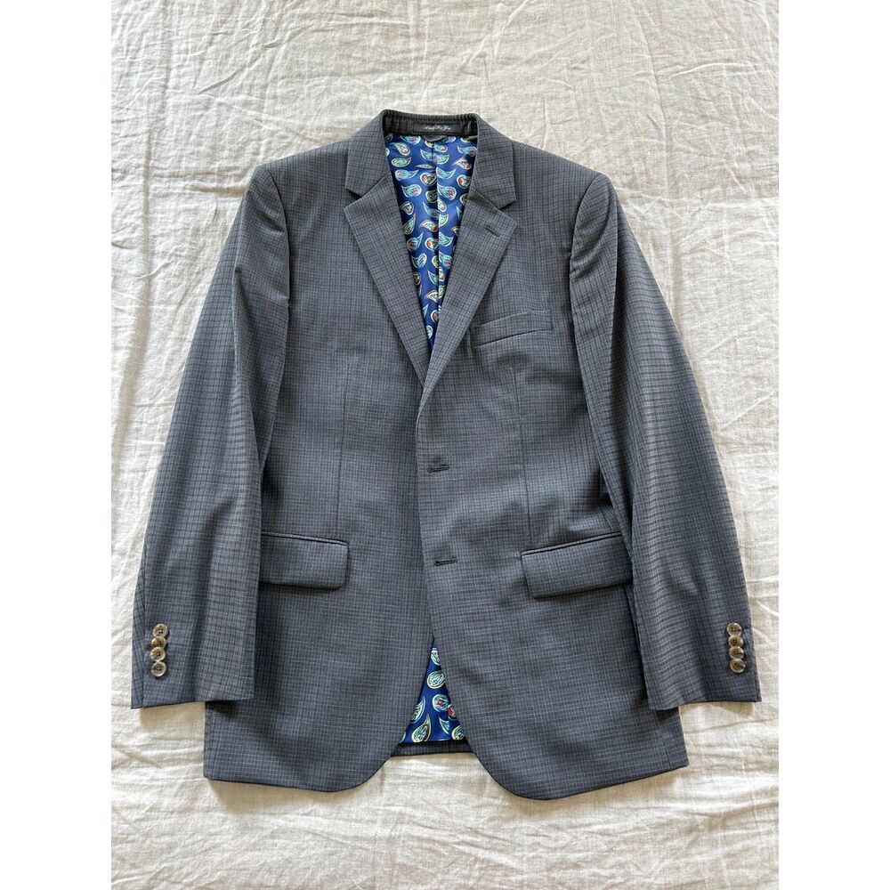 Men's Gray Indochino Suit - Jacket 40R, Pants 30-32 Waist/32 Length - Very Slim